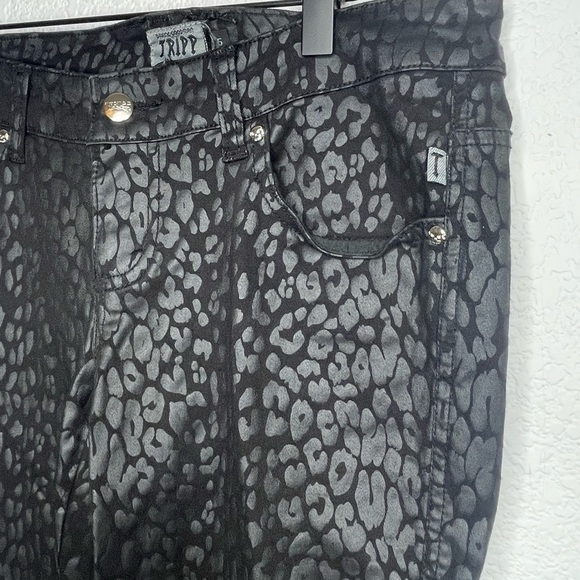 TRIPP NYC jeans T-back goth punk sz 5 waist 30 skull rivet detail - Picture 2 of 11